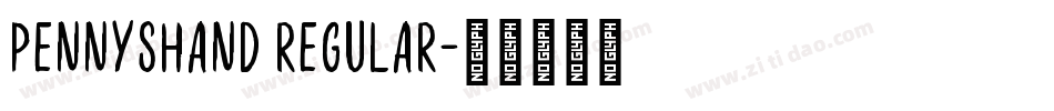 PennysHand Regular字体转换